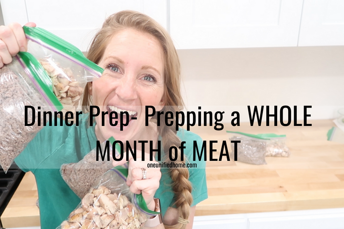 Dinner Prep- Prepping Meat for the Whole Month!